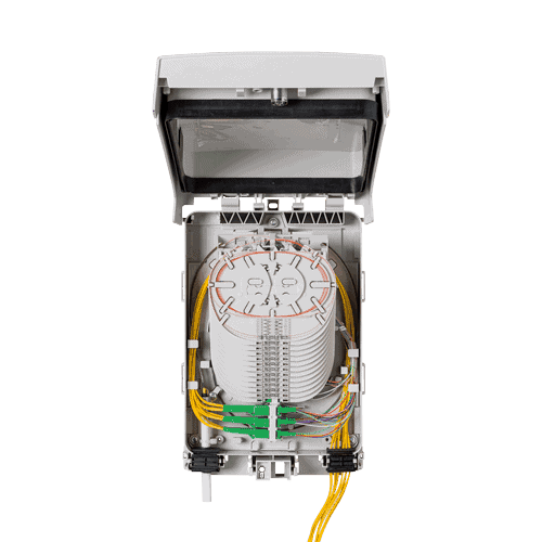 FTB Max for mass deployment in residential units - terminates 168 fibres in a compact design.