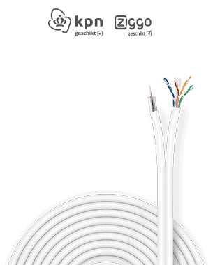 CAT6/COAX combinatiekabel 20m CAT6/C18-20M