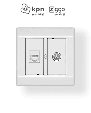Wandcontactdoos COAX/RJ45 CL50-COMBI-S